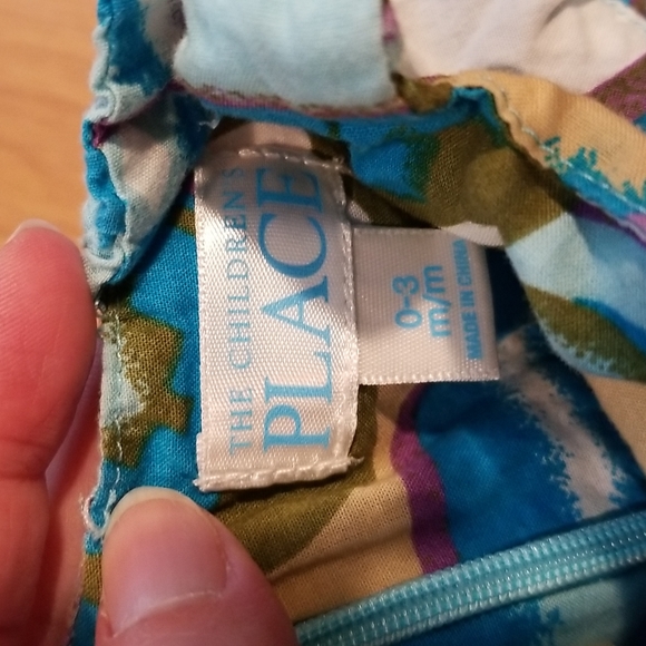 Children's Place floral print summer dress onesie 0-3M - Picture 2 of 10